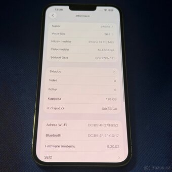 iPhone 13 Pro Max 128GB graphite,1 rok záruka - 5