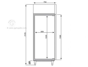 Lednice nerez 500l - 5