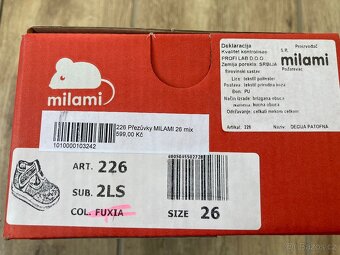 Bačkory Milami vel. 26 - 5