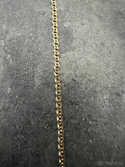 Unisex řetízek s křížkem, 14k zlato s puncem, 5,2 g - 5
