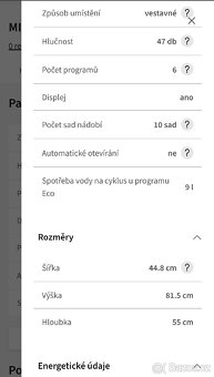 Myčka MIDEA MID45S201-CZ - 5