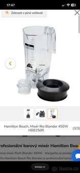 Hamilton Beach Bar Mixer - 1,25 litru - 450 wattů - 5