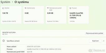 PC sestava-4x3.9Hz-8GB RAM-128GB+2TBHDD-28LCD-W11 - 5