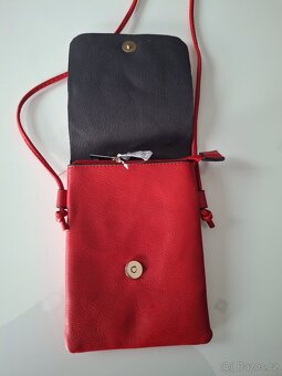 Dámská nová kabelka červená se sovičkama Stoklasa - 5