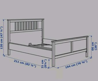 Postel IKEA HEMNES 180x200 - 5