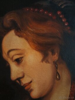 obraz KRÁSNÁ DÁMA, akt, olej, nesignováno - 5