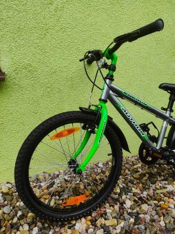 Značkové dětské kolo Author 20" (stříbrná/zelená) - 5