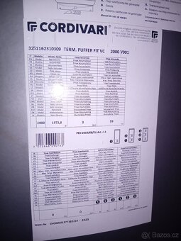 Akumulační nádoba 2000l CORDIVARI - 5