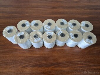 Šikmý proužek - zlatý, černý a bílý - lemovky - 5