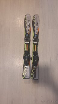 Dětské lyže Atomic + lyžáky Nordica + hůlky - 5