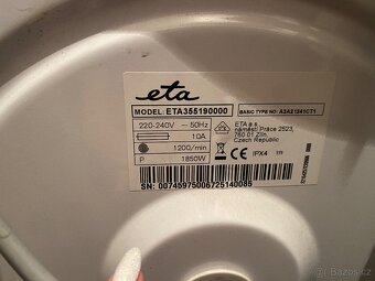 Pračka ETA - 5