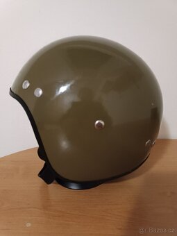 Stará vojenská moto přilba - 5