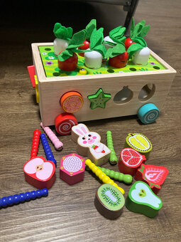 Montessori dřevěné naučné hračky NOVÉ - 5
