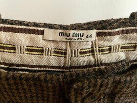Miu Miu vintage vlněné culottes široké kalhoty - 5
