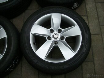 Alu kola original ŠKODA Octavia 3 Dunlop 16" 80% - 5