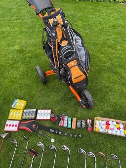 Golfový set, golfové hole, golfový bag, golfový vozík - 5