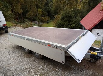 Třístranný sklápěcí, sklopný přívěs 2700 kg - 5