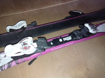 DĚTSKÉ SJEZDOVKY 100 cm + LYŽÁKY 195 mm - 5