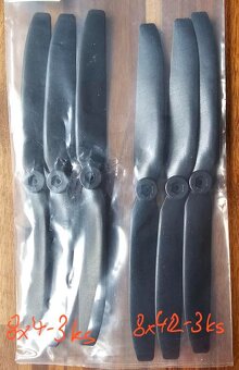 Nové modelářské vrtule různé druhy 38ks - 5