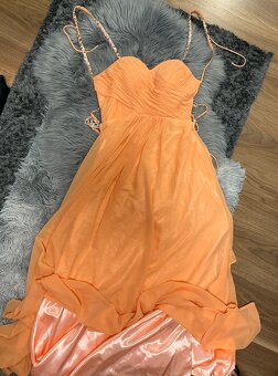 SPOLEČENSKÉ SEXY ŠATY S MALOU VLEČKOU vel.34/36 - 5