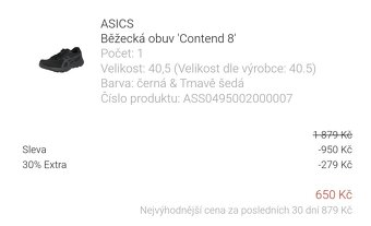 tenisky Asics velikost 40,5 / 25,75 cm - 5
