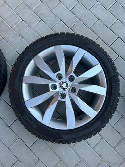 Alu kola 205/50/17 originál Škoda Octavia III - 5