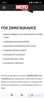 Zimní moto rukavice MBW - 5