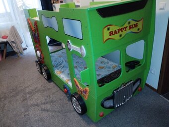 Dětská dvoupatrová postel autobus - 5