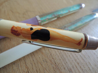 Retro propisky Spartakiáda svlékaci 3ks retro pero - 5