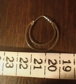 Zlaté náušnice dvojité - 5