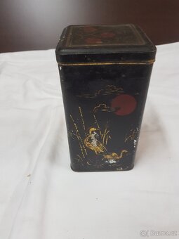 Starožitná plechovka na čaj - 5