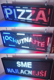 Světelná reklama programovatelná LED panel poutač 105x40cm - 5