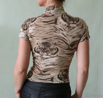 Tričko / roláček s tygříky C&A vel.XS - 5