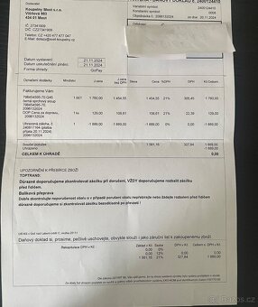 Vanová termostatická baterie Mexen Cube se sprchovým sloupem - 5