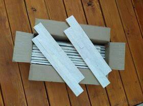 Obklad-přírodní kámen bílý 40x10cm - 5