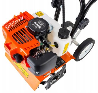 Benzínový motorový ruční kultivátor kypřič půdy rotavator - 5