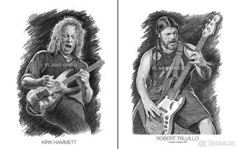 Posterbook - Metallica - unikátne kreslené portréty - 5