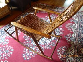 PROUTĚNÉ HOUPACÍ KŘESLO 60.LÉTA - 5