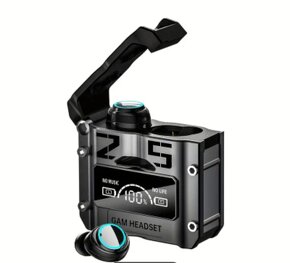 Bezdrátová sluchátka s herním módem a LED displej - 5