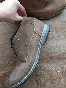 Vel. 43 kožené kotníkové boty - 5