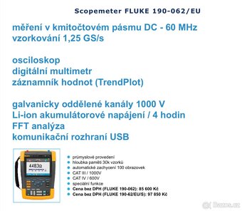 Fluke 190-062 skopemetr - osciloskop - 5