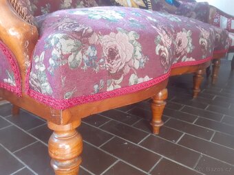 Starožitna sofa 2 křesla - 5