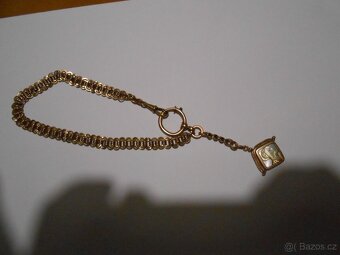 RETRO šatlen na hodinky s přívěškem - vyraženo AMERIKANE - 5