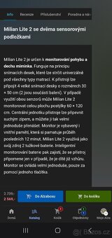 Monitor dechu a pohybu Milian se 2 podložkami - 5