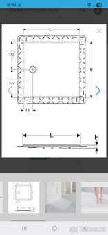 Sprchová vanička geberit 90x90 - 5