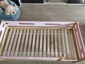 Masivní postel včetně matrace Domestav jako nová - 5