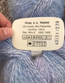 Pletací příze/vlna na pletení - různé druhy,barvy,gramáž - 5