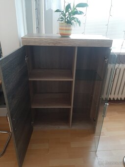 Obývací stěna - TV stolek + prosklená skříňka - 5
