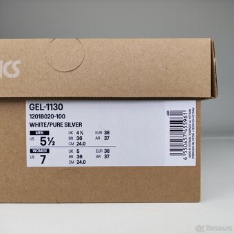 ASICS Gel-1130 White Pure Silver 37, 38, 39, 40, 42 - 5