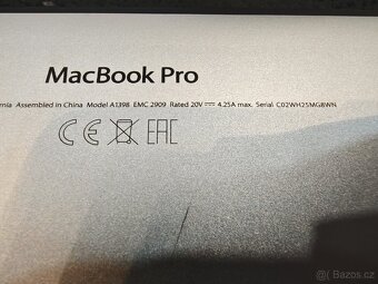 MacBook Pro 15" Mid 2015 i7 / 16GB – bez baterie/SSD - 5